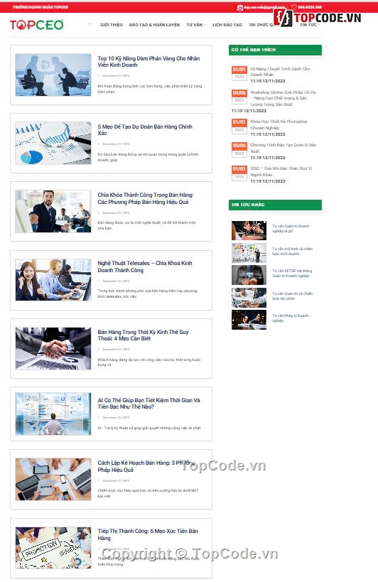 website đào tạo,web khóa học wordpress,wordpress đào tạo doanh nhân,Sharecode Website Đào Tạo Quản Lý Doanh Nhân